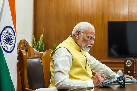 PM Modi takes charge of office